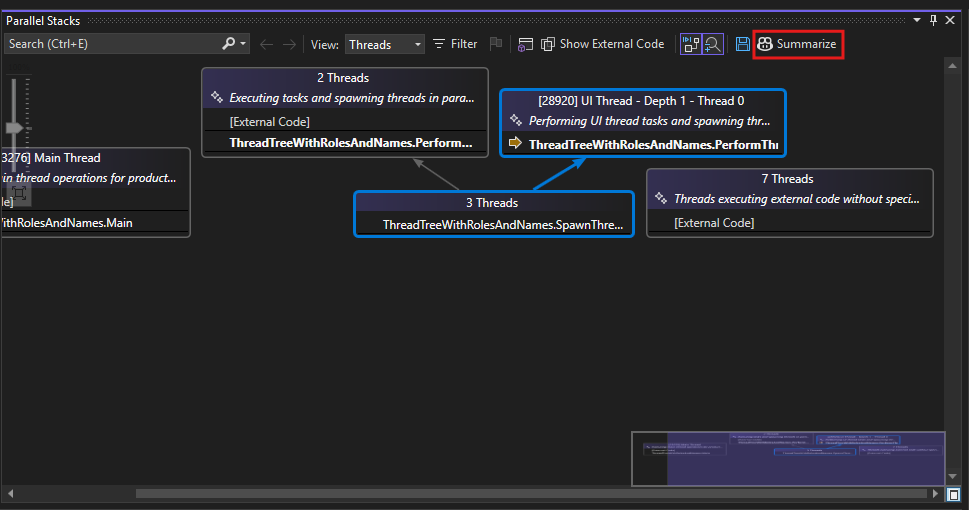Copilot 채팅 병렬 스택 항목