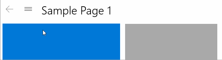 탐색 보기 컨트롤 뒤로 단추의 업데이트된 동작을 보여 주는 짧은 비디오입니다.