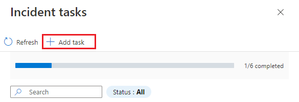 A captura de tela mostra como adicionar manualmente uma tarefa à sua lista de tarefas.