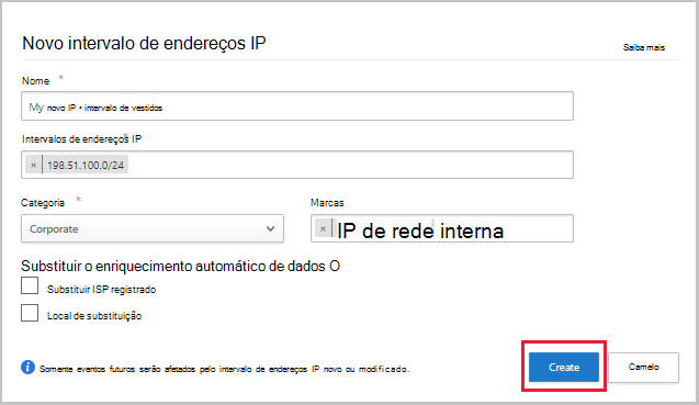 intervalo de endereços novos intervalo de endereços novos.