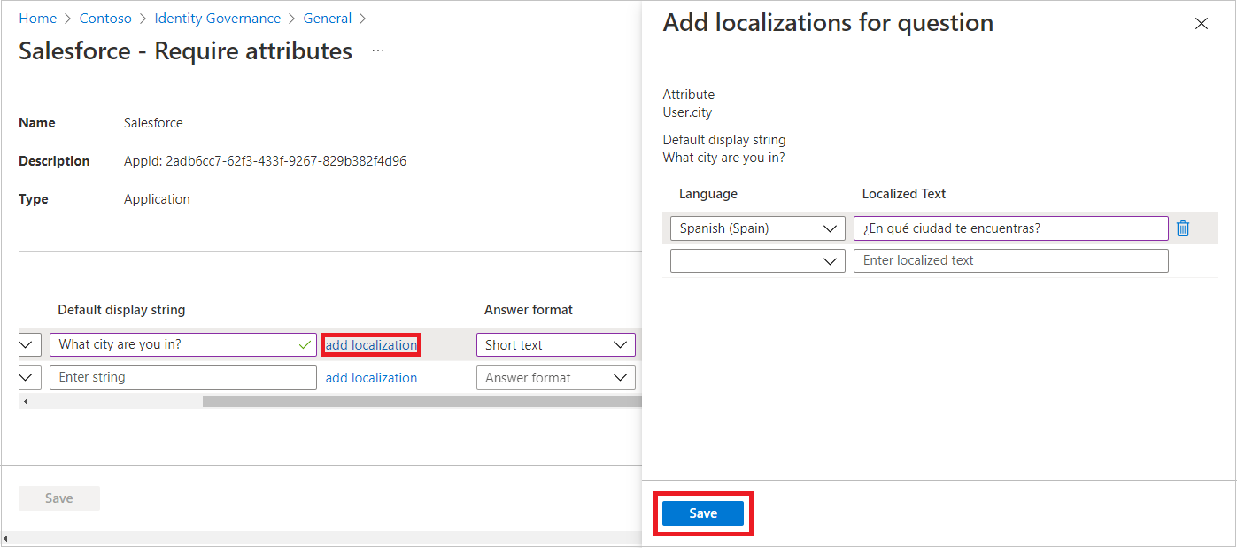 Captura de tela que mostra como salvar as localizações.