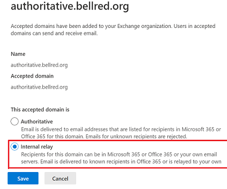 O ecrã no qual a opção REENcaminhamento INTERNO é escolhida.
