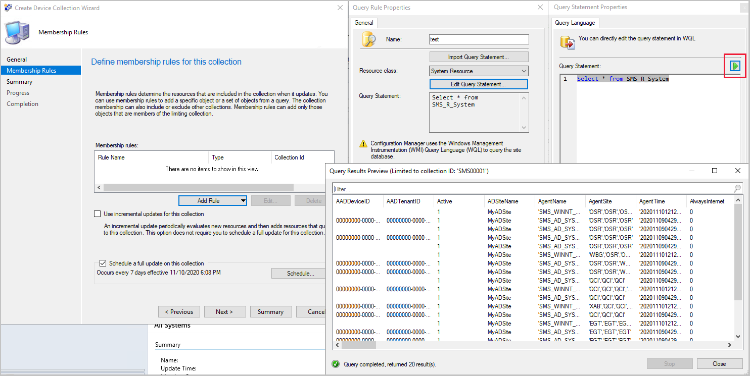 Fontes de dados do cliente dashboard