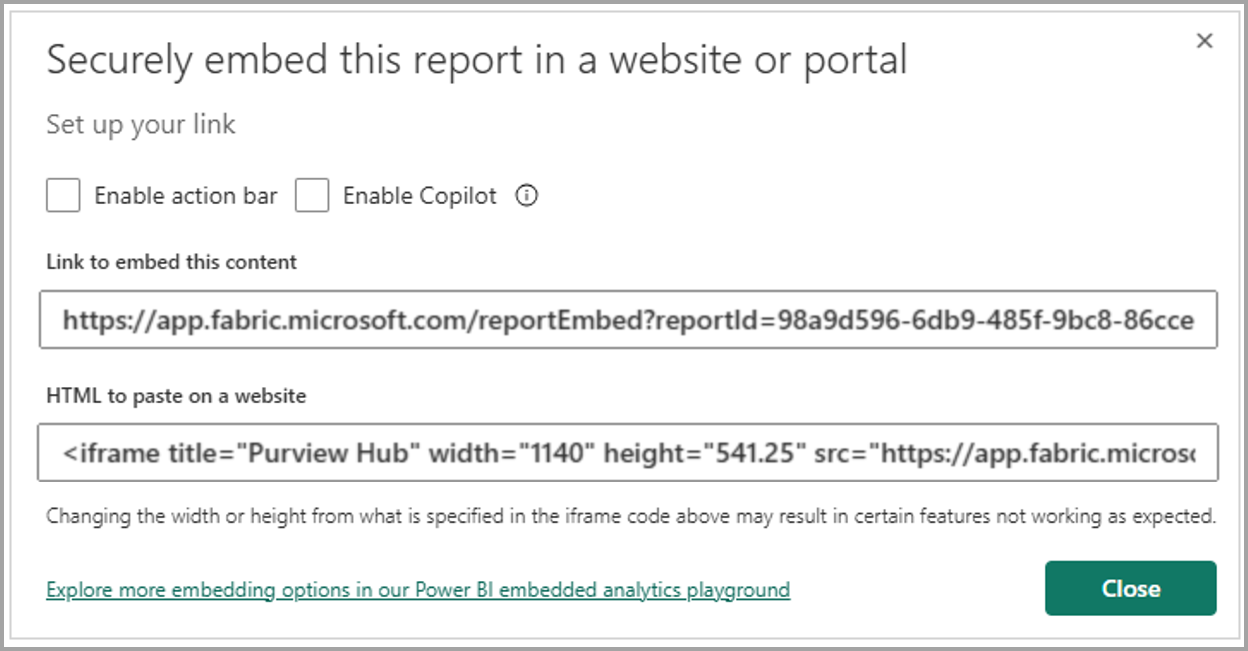 Captura de tela da caixa de diálogo da opção de Inserção