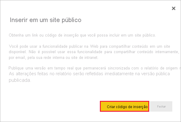 Captura de tela de Examinar Cartão de Inserção em um site público.