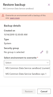 Restaurar backup