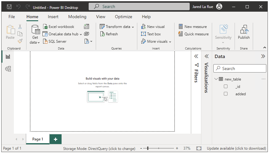 Captura de tela mostrando o resultado final da transformação de tipo de dados da Consulta MongoDB Nativa.