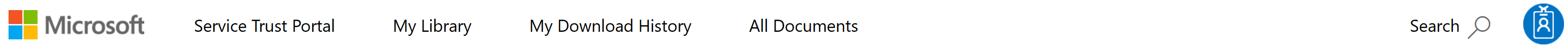 Captura de ecrã a mostrar o menu principal – Portal de Confiança do Serviço.