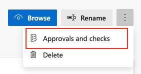 Selecione Aprovações & Verificações.